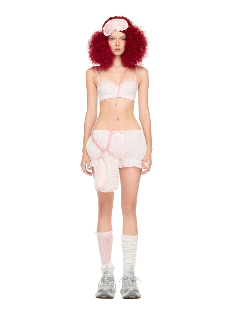 slopi set pink princess party dress with lace top and ruffle shorts