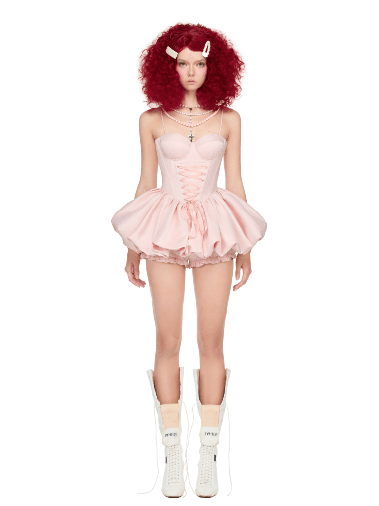 ducci dress pastel pink body hugging birthday dress