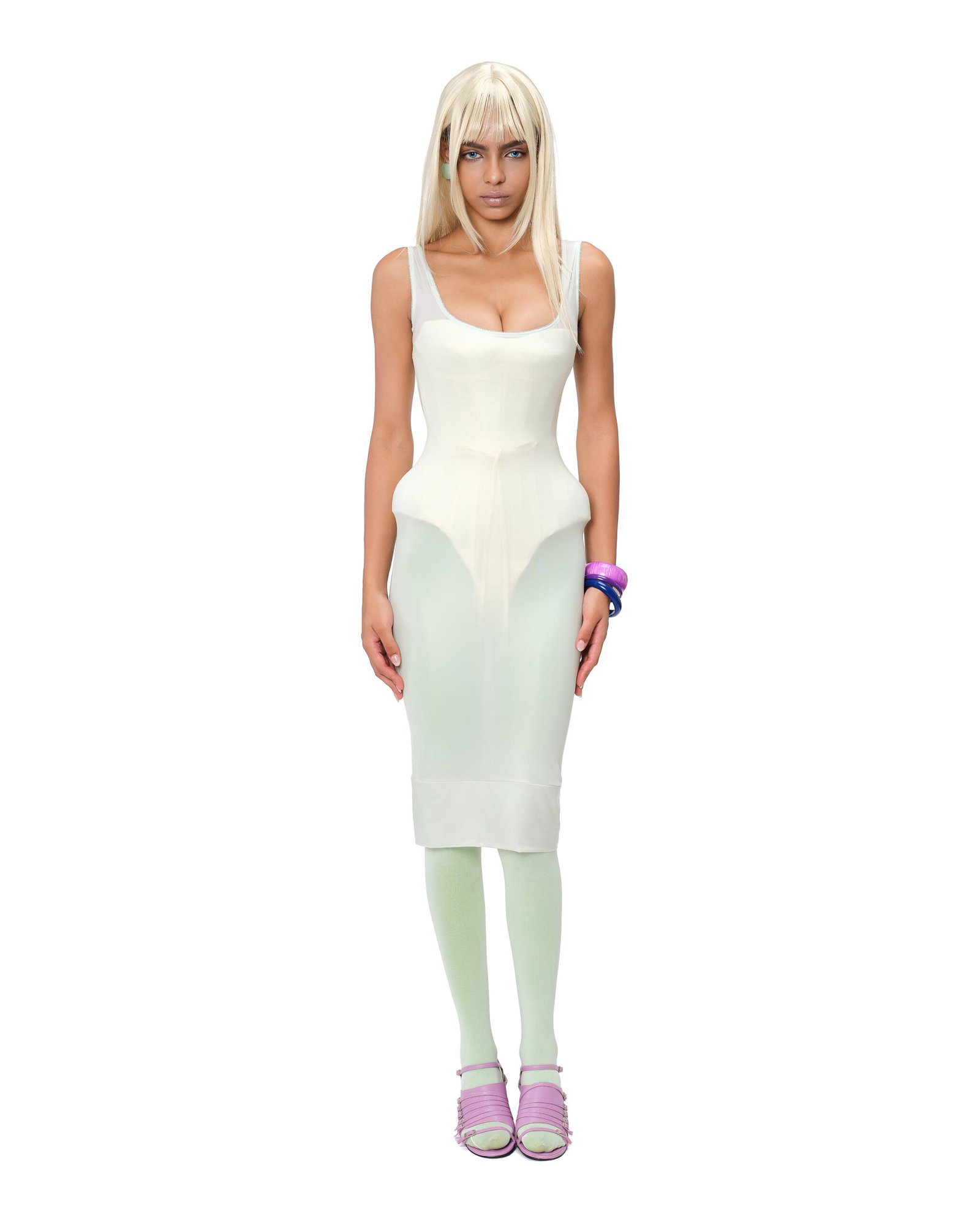 Pastel Sheer Cover Dress